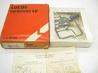 Lucas MS-550 Carburetor Rebuild Kit For 1970-1973 Toyota Corolla New. Price: $12.95.