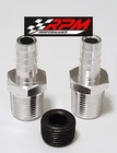 Fuel Fitting Barb 3/8 Npt Hose Line Adapter And Plug Aluminum A111 New. Price: $12.95.