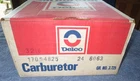 Nos Ac Delco 24-6063 17054825 Genuine Rochester Quadrajet Carburetor New Used. Price: $549.99.