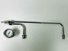 Chrome 3/8" Fuel Line For Holley 3310 Series Carbs W/ 1-1/2" 15 Psi White Gauge New. Price: $50.95.