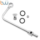 8126 Fuel Line 3/8" Barbed End Inlet W/o Filter Silver Chrome Steel. Price: $24.86.