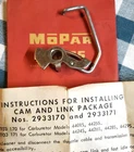 1968-71 Chry/dodge/ply 340/383/440 Carter Avs 4BBL Fast Idle Cam & Linkage Nos New. Price: $50.00.