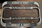 Rare 1940 1951 Dealer License Frame Set Robert Boney Dodge Plymouth Anaheim Ca Used. Price: $399.99.