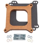 Edelbrock 8719, 4150 Square Bore Carburetor Spacer, 3/4" Thick, Open, Wood New. Price: $67.95.
