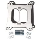Edelbrock Carburetor Spacer 8715; Square Bore (4150) 1/2 In. Divided, Aluminum New. Price: $69.38.