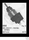 ES43 Idle Stop Solonoid 84 Gm Trucks Nors For 17067685 17079251 17057277 New. Price: $29.00.