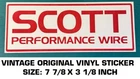 Scott Performance Wire Vintage Original Vinyl Decal Sticker - Racing Engine Used. Price: $7.09.