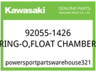 Kawasaki Oem Part 92055-1426 Ring-o,float Chamber New. Price: $21.36.