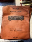 Buick 1172724 Carter Carburetor Rebuild Kit #274 Original Nos New. Price: $7.44.