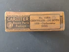 Nos Carter 1020A 1BBL E6M1 Carburetor Repair Kit For 1937-38 Chrysler Desoto New. Price: $40.00.