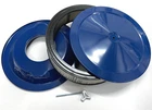Hot Rod Blue Steel Air Cleaner Kit 14" X 3" W/ Paper Filter For 4BBL Carbs - Sbc New. Price: $58.95.