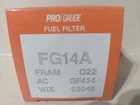 Fuel Filter Pro Gauge FG14A (wix 33046) New. Price: $9.99.