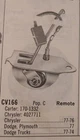 Carter Divorce Choke Thermostat 1974-77 New. Price: $32.00.