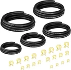 5PCS Fuel Line Hose Kit,nbr Include 3/16" 5/16" 3/8" 1/2" Black New. Price: $26.26.
