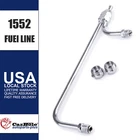 Chrome Dual Feed Fuel Line For Carburetor 4150 Double Pumper Fit 3/8"HOSE New. Price: $15.85.