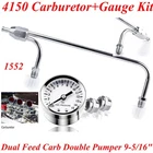 For Holley Fuel Line Gauge Carburetor 4150 Dual Feed Double Pumper Chrome New. Price: $27.99.