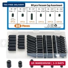 Busy-corner 80 Pieces Vacuum Cap Assortment, Rubber, Dropper Id From 5/32" To 3/ New. Price: $12.03.