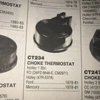 Carburetor Choke Thermostat Kemparts CT234 Fits Ford 1978-81 Holley Bbl New. Price: $19.95.