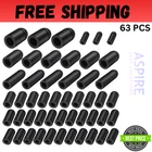 Rubber Vacuum Caps Kit 63 Pcs Assorted Plugs Hose End Assortment New. Price: $9.90.