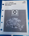 Delco Dualjet Carburetor Models 2MC-M2MC-M2ME 9D-8 Service Manual Gm June 1978 Used. Price: $24.95.