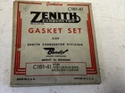 Assortment Of Nos Zenith/bendix Vintage Carburetor Gasket Kit Choose From! New. Price: $12.95.