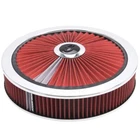Edelbrock 43660 Pro-flo 14" Air Cleaner Assy W/hi-flow Top Red 3" Filter Chrome New. Price: $159.95.